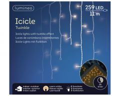 Lumineo Twinkelend - IJspegelverlichting - 259 lampjes - Warm wit