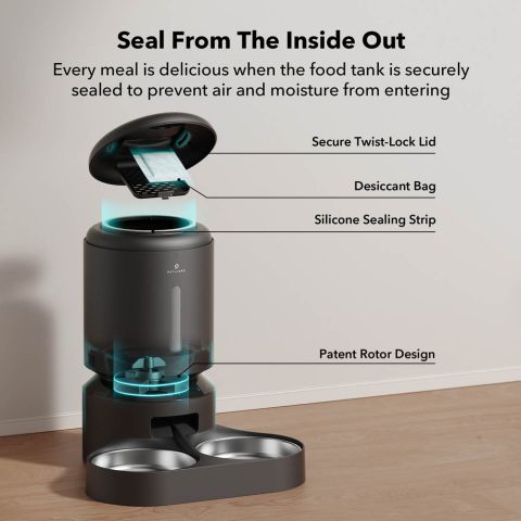 PETLIBRO Granary Duo met wifi - Automatische voerbak - Zwart