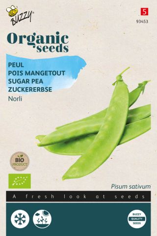 Buzzy Peulen Norli  (BIO) Pisum sativum - Groentezaden - 20 gram