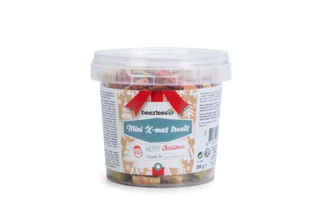 Beeztees Mini X-Mas Treats - Hondensnack - Granen - 9,5 cm - 200 gram