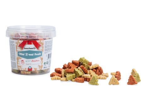 Beeztees Mini X-Mas Treats - Hondensnack - Granen - 9,5 cm - 200 gram