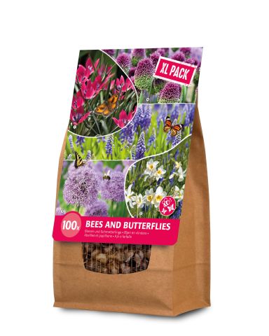 Florex Bloembollenmix Bij en Vlindervriendelijk - Bloembollen - XL zak - Gemengd - 100 stuks