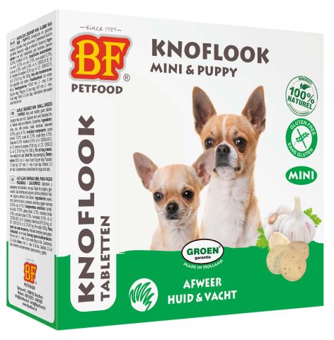 BF Petfood Mini & Puppy - Knoflook Tabletten - 110 stuks