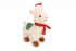 Beeztees Pluche Kerst  Lama Knuffel - Hondenspeelgoed - Wit - 29x20x11cm
