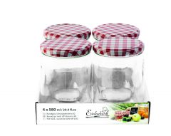 Einkochwelt - Jampotten - 580 ml - multipack  - 4 stuks