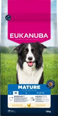 Welkoop Eukanuba Mature Medium - Hondenvoer - Kip - 12 kg aanbieding