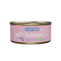Welkoop Prins Soft Paté - Kattenvoer - Zalm - Kip - 70 gram aanbieding