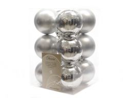 Kunstkerstbal - Zilver - 6 Ø in cm