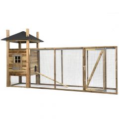 Welkoop Voldux Hooiberg Fem XL - Kippenhok met ren - 411x125x225 cm aanbieding