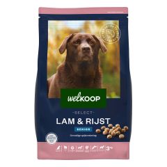 Welkoop Welkoop Select Senior Krokante brokken - Hondenvoer - Lam - Rijst - 3 kg aanbieding