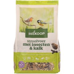 Welkoop - Strooivoer - Tuinvogelvoer - Insecten - Kalk - 2 kg
