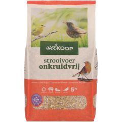 Welkoop - Strooivoer met Fruit - Onkruidvrij - Tuinvogelvoer - 5 kg