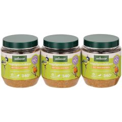 Welkoop - Vogelpindakaas - Tuinvogelvoer - Meelwormen - 3 stuks