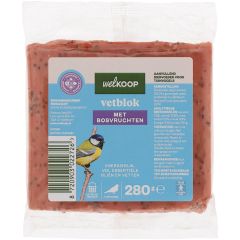 Welkoop - Vetblok - Tuinvogelvoer - Bosvruchten - 280 gram