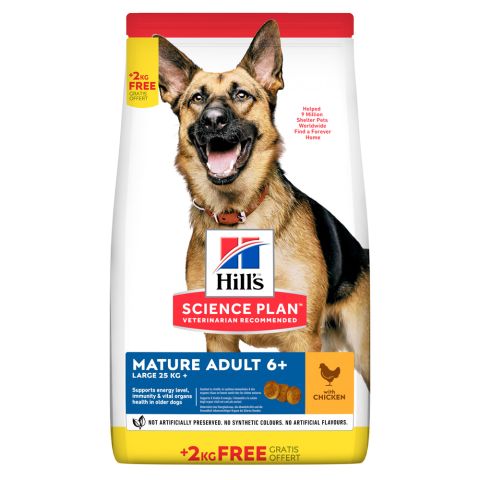 Hill's Science Plan Mature Adult Large Breed - Hondenvoer - Kip - Kalkoen - 14 kg