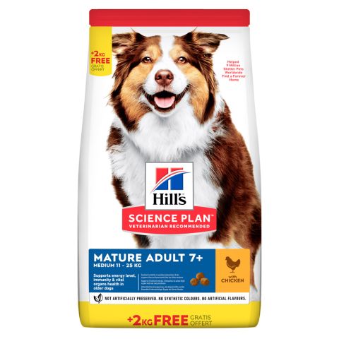 Hill's Science Plan Mature Adult Medium - Hondenvoer - Kip - Kalkoen - 14 kg
