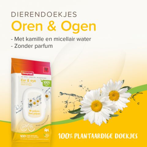 Beaphar Oren & Ogen - Dierendoekjes - 30 stuks