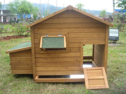 Kippenhok Bungalow - Bruin - 135x90x99 cm