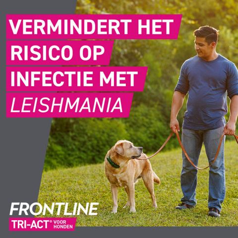 Frontline Tri-Act M - Teken en vlooienpipet - 3 pipetten - 10-20 kg
