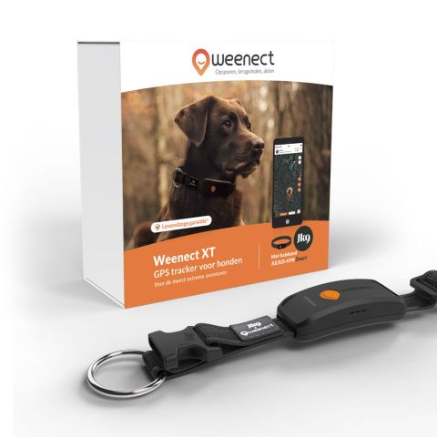 Weenect XT - Halsband met GPS tracker - Zwart