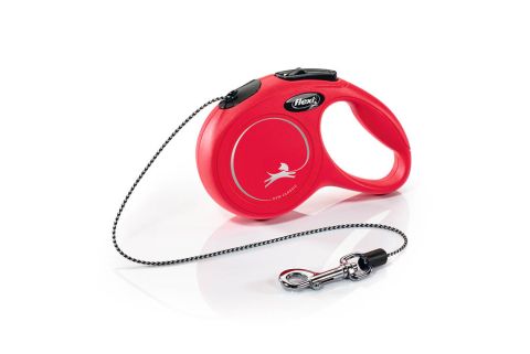 Flexi New Classic Koord - Rollijn - Hondenriem - Rood