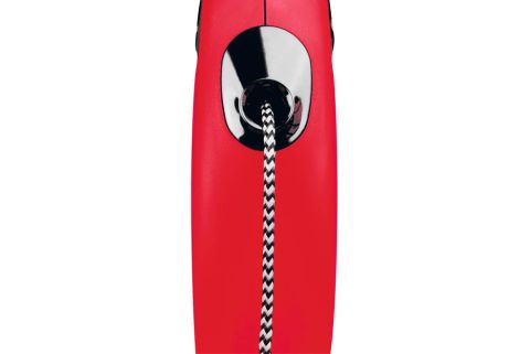 Flexi New Classic Koord - Rollijn - Hondenriem - Rood