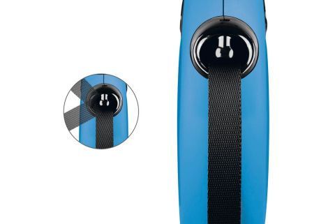 FLEXI Classic Band - Rollijn - Hondenriem - Blauw