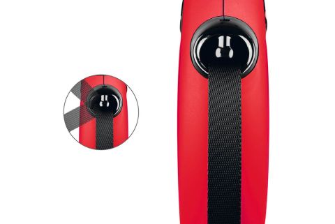Flexi Classic Tape - Rollijn - Hondenriem - Rood