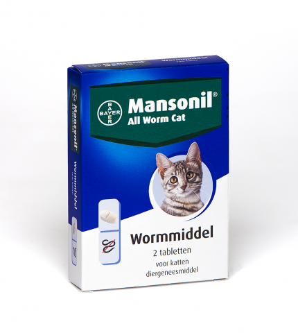 Mansonil All Worm Cat  - Tablet - Ontwormen Kat