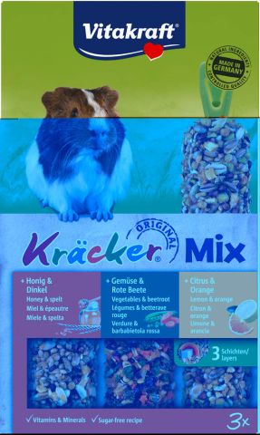 Vitakraft Kräcker Triomix - Caviasnack - Groente - 3 stuks