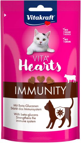 Vitakraft Vita Hearts Immuniteit - Kattensnack - Rund - 40 gram