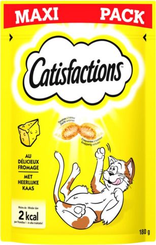 Catisfactions Met Heerlijke Kaas - Kattensnack - Kaas - 180 gram