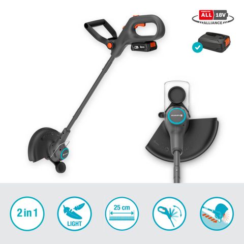Gardena EasyTrim 25 18V set - Accu grastrimmer (incl. accu) - 25 cm
