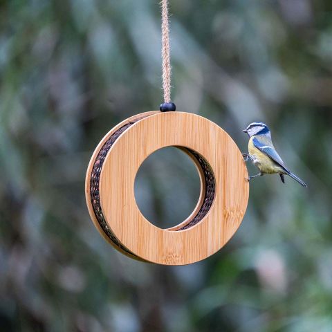 CJ Wildlife Kyoto - Voederhuis - Bamboe/Zwart - 18,5x18,5x6,8 cm