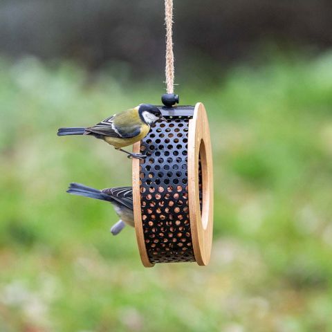 CJ Wildlife Kyoto - Voederhuis - Bamboe/Zwart - 18,5x18,5x6,8 cm