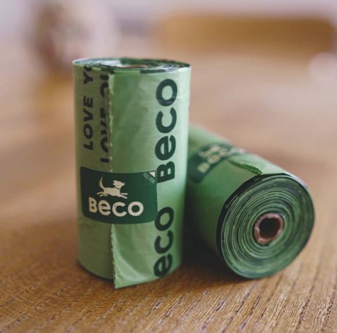 Beco Composterbaar Poepzakjes - Poepzakjes & accessoires - 20x33 cm - Groen - 96 stuks