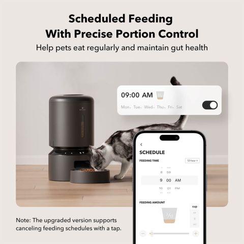 PETLIBRO Granary met wifi - Automatische voerbak - Zwart