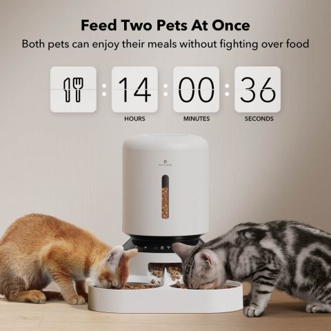 PETLIBRO Granary Duo met wifi - Automatische voerbak - Wit