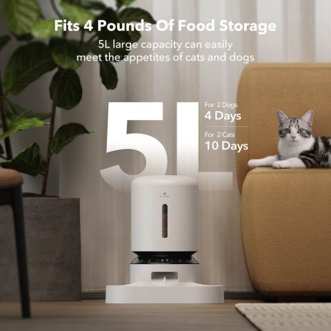 PETLIBRO Granary Duo met wifi - Automatische voerbak - Wit