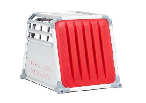 4Pets Pro 1 - Autobench Hond - S - Zilvergrijs - 54,4x54,5x73,5 cm
