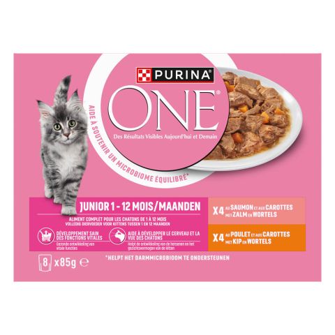 PURINA ONE Junior - Kattenvoer - Kip - Wortel