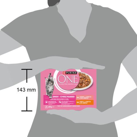 PURINA ONE Junior - Kattenvoer - Kip - Wortel