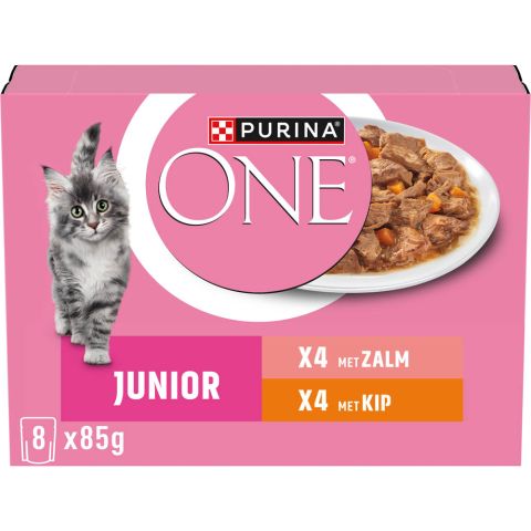 PURINA ONE Junior - Kattenvoer - Kip - Wortel