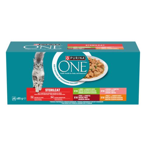 PURINA ONE Sterilcat - Kattenvoer - Vis - Groente