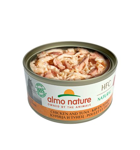 Almo Nature Natural - Kattenvoer - Kip - Tonijn - 70 gram