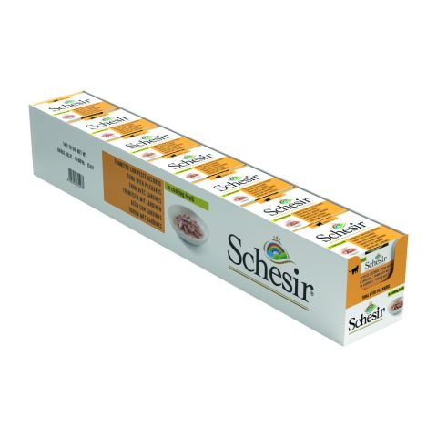 Schesir - Kattenvoer in bouillon - Tonijn - 70 gram