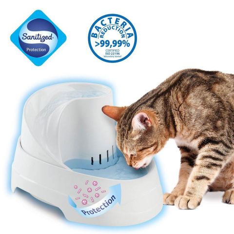 Ferplast Vega - Drinkfontein kat - 23,1x29,7x16,2 cm - Wit