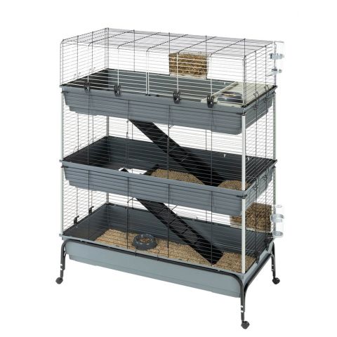 Ferplast Rabbit 120 Tris - Konijnenkooi - 120,2x29,6x60 cm - Grijs