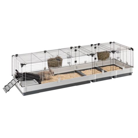 Ferplast Krolik 200 - Konijnenkooi - 120x13x62,2 cm - Grijs