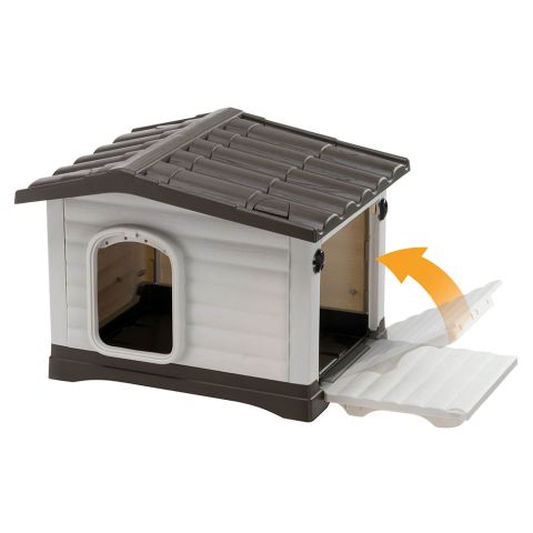 Ferplast Dogvilla 60 - Hondenhok - Wit/Grijs